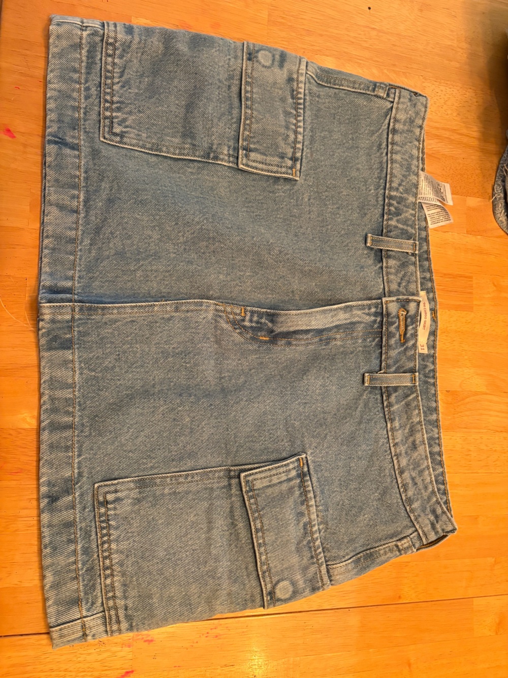 Levi's Light Blue Denim Mini Skirt